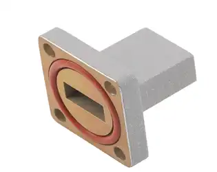 What are the common materials used for waveguide unmatched termination?